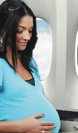 Viajar en avión estando embarazada